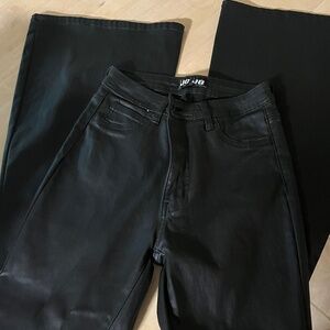 Black leather pants